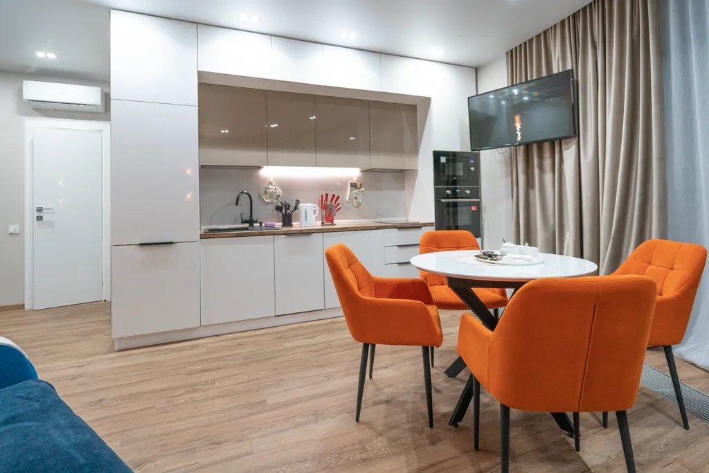 Дизайнерские апартаменты LS-LUX-ORANGE в ЖК Крымская Резиденция