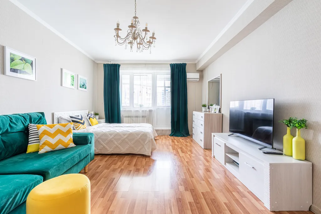 Уютная большая квартира с балконом для приятных вечеров