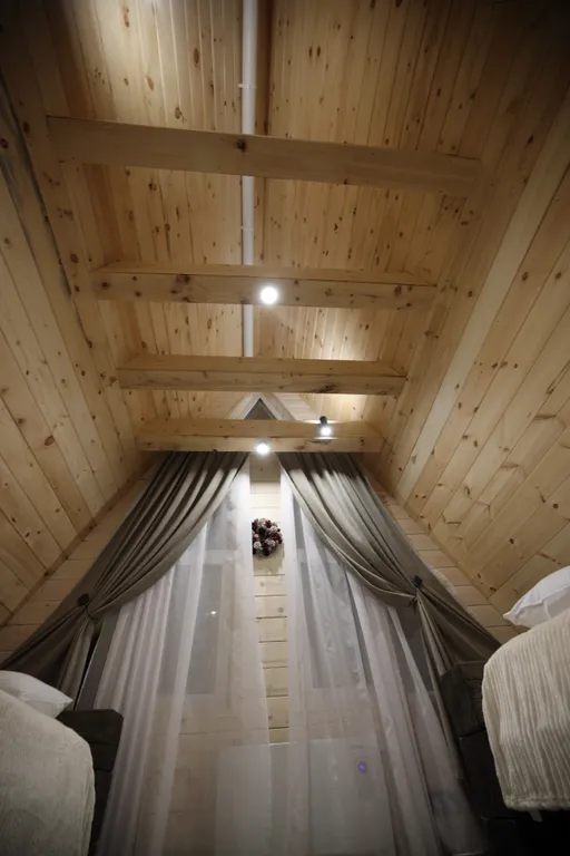 Дом в стиле A-frame с сауной