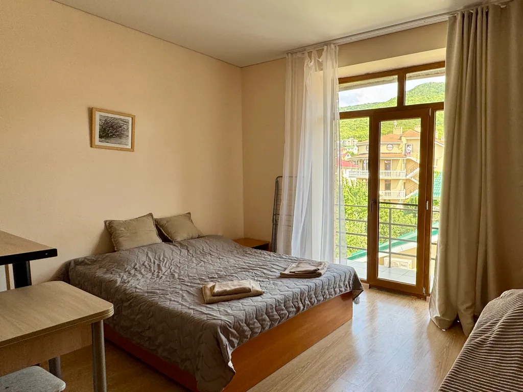 Уютная студия с видом на горы