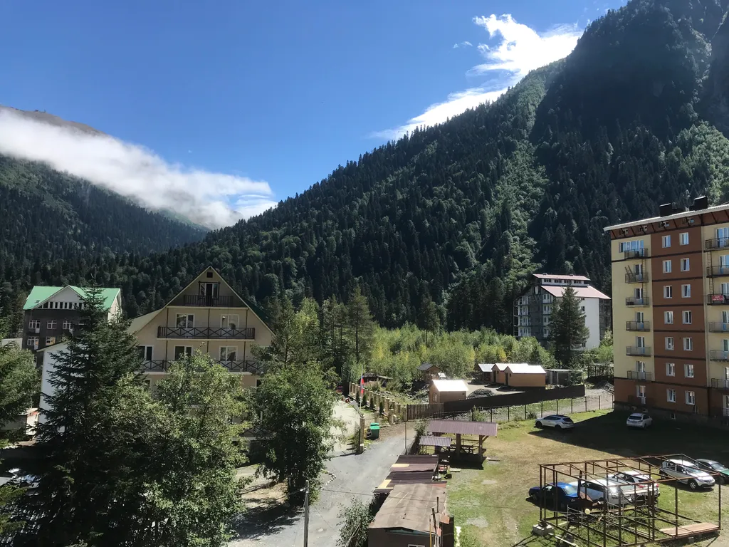 Квартира с прекрасным видом на горнолыжный склон горы Мусса-Ачитара