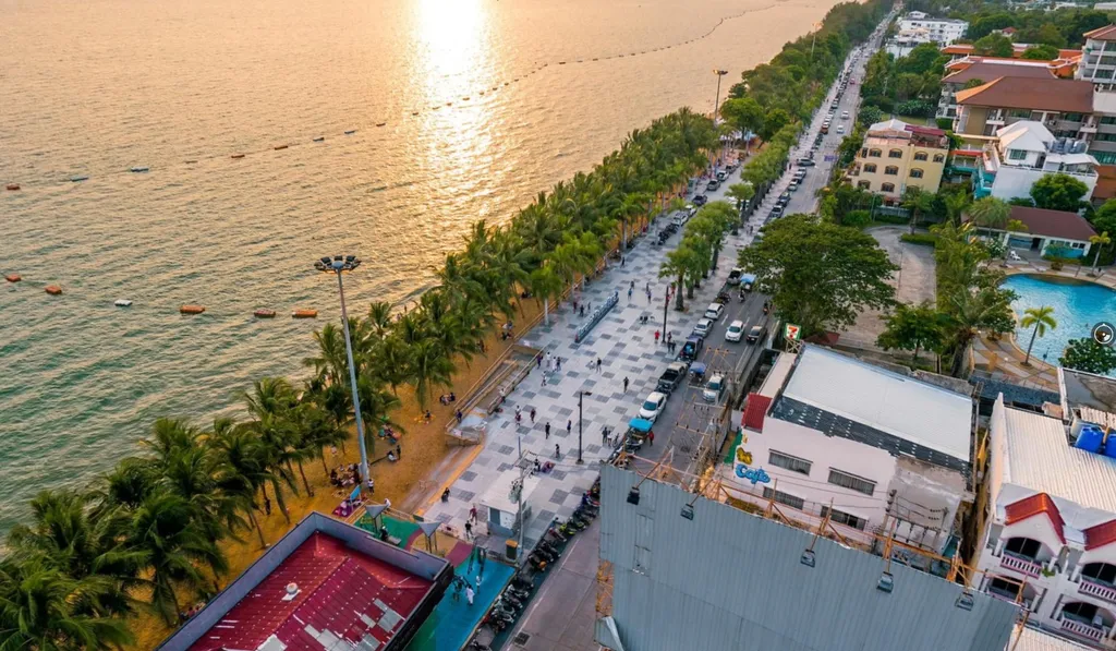 Студия с фронтальным видом на море, пляж Джомтьен