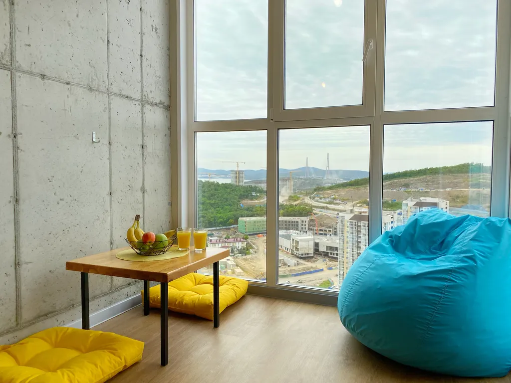 Квартира Квартира в Стиле Loft с панорамным видом на Море и Мост остров Русский — Владивосток