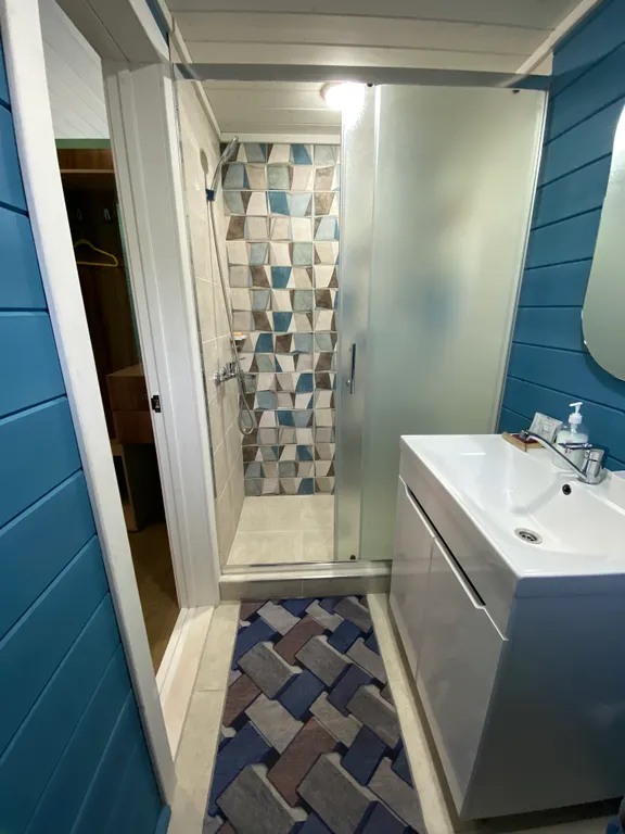 Экодом "Бирюза" с камином