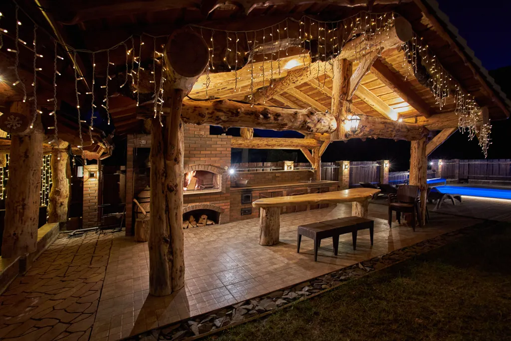 Коттедж Шале с бассейном и джакузи — Красная Поляна