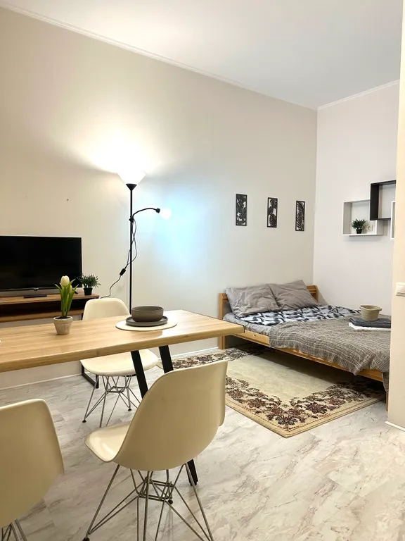 Квартира Студия Дорожная, уют, стиль и шаг до ЖД станции Болшево — аренда посуточно в Королёв