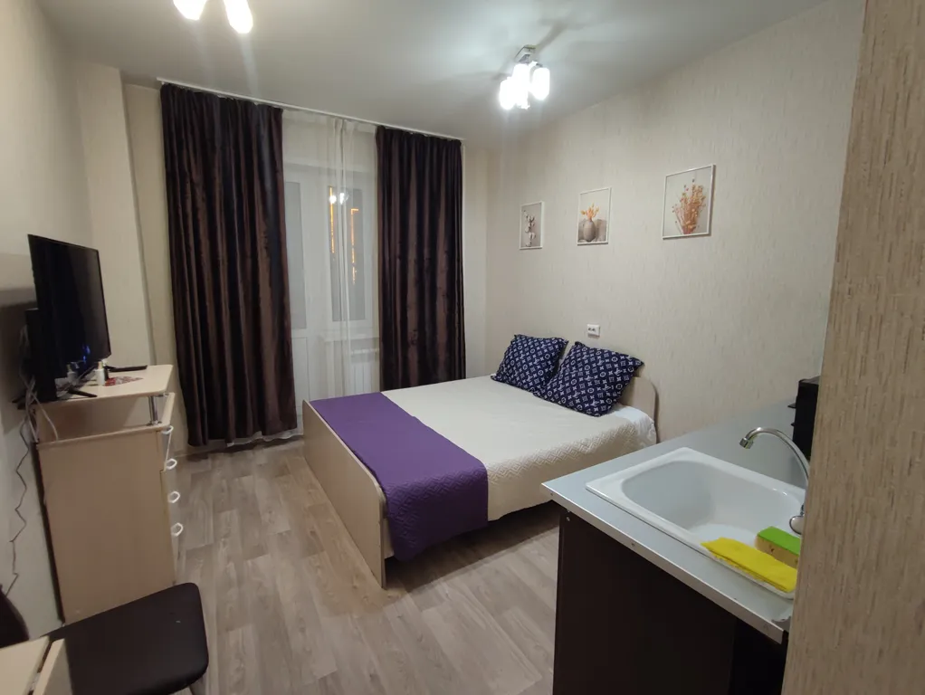 Квартира Уютная студия рядом с предмостной — аренда посуточно в Красноярск