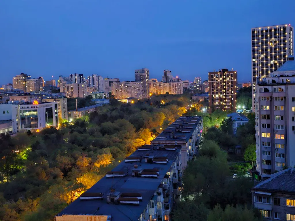 Квартира в центре с видом на город 12 этаж