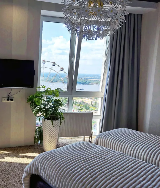 Квартира с панорамным видом на Волгу