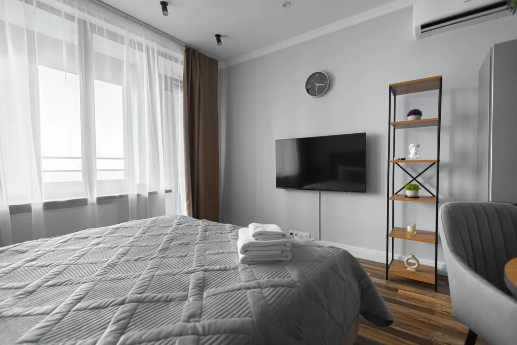 Квартира Квартира Gray stone на на 30 этаже небоскреба Савеловский Сити — Москва