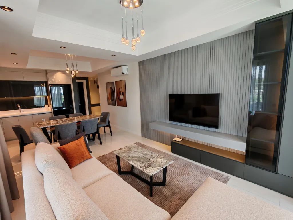 Квартира с дизайнерской отделкой, видом на море и аквапарком — аренда посуточно в Аланья