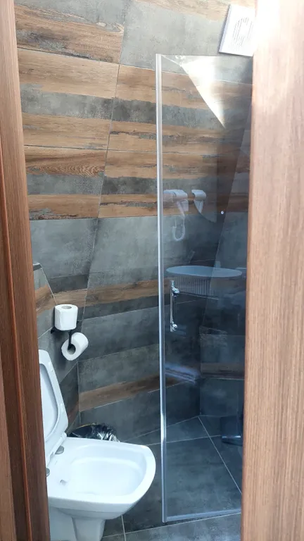 Панорамный дом в сосновом лесу glassy 3