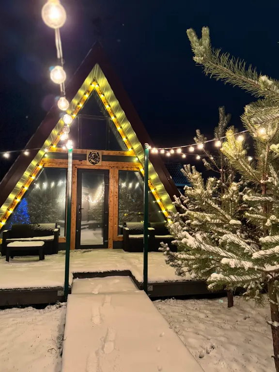 Афрейм домик с баней и чаном