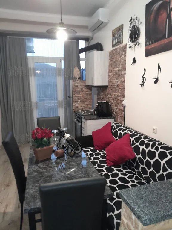 Уютная квартира у моря с видом с балкона на достопримечательности, ели и город — аренда посуточно в Тбилиси