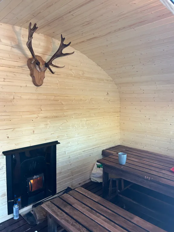 Дом с баней и камином в заповеднике