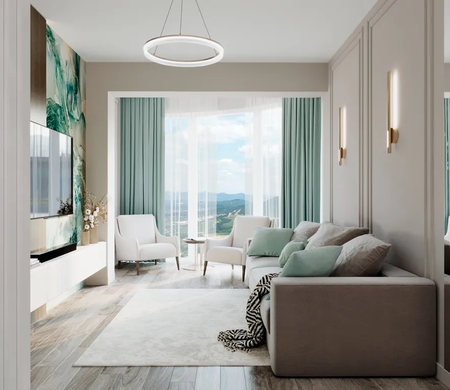 Дизайнерская квартира с бассейном на 13 этаже — аренда посуточно в Небуг