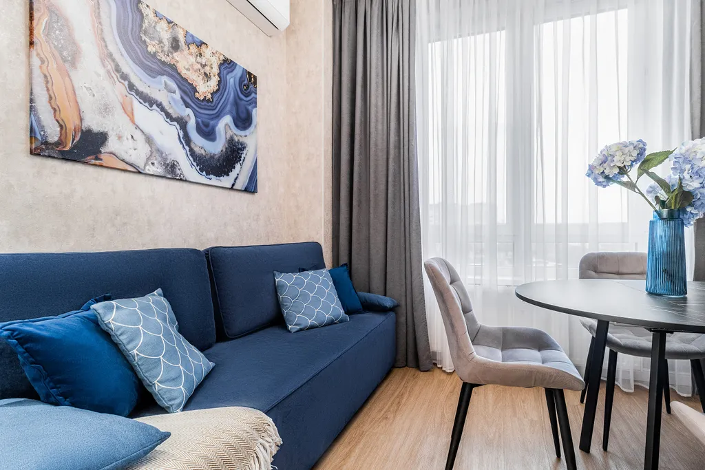 Апартамент с 2 спальнями и гостиной в центре