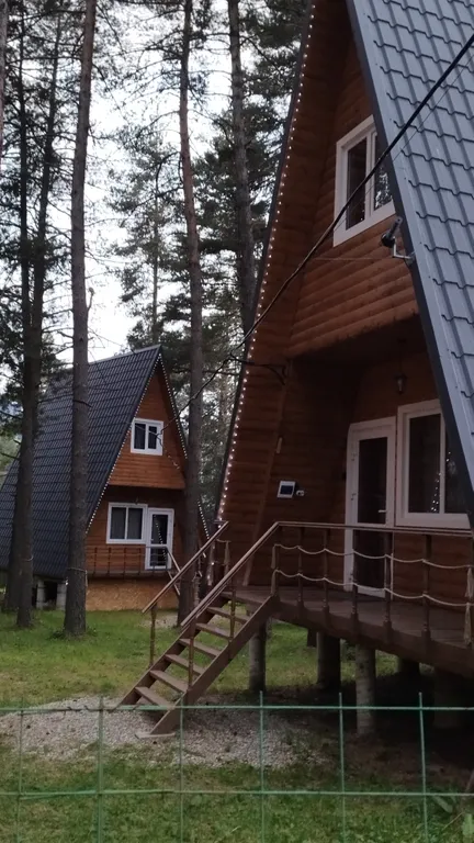 Коттедж Коттедж Алатырь А-фрейм в сосновом бору — Архыз