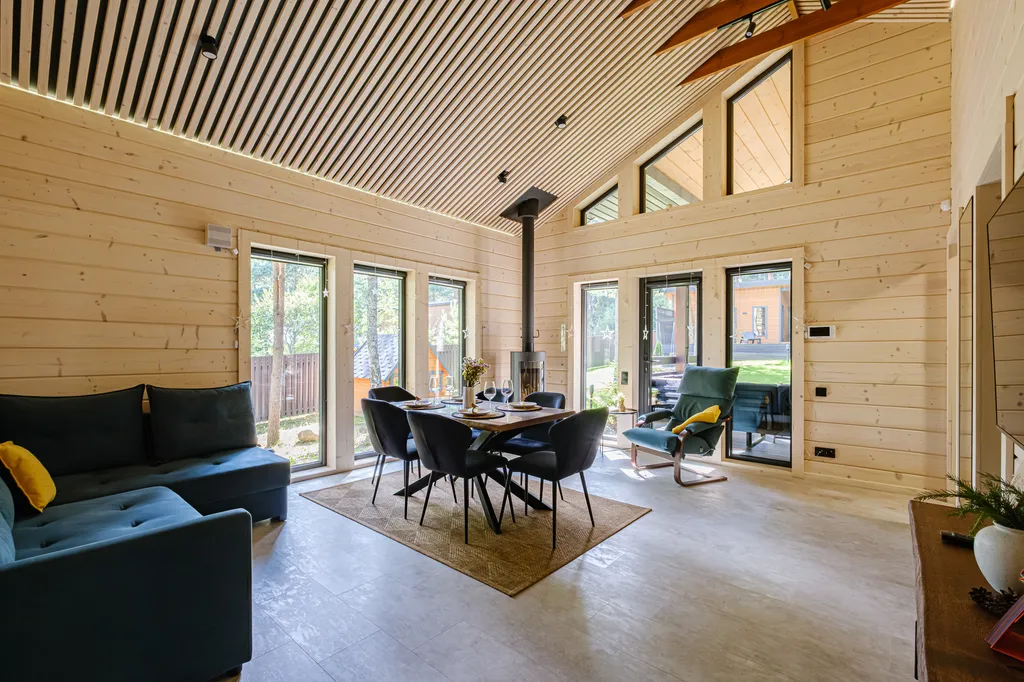 Эстетичное шале в лесу с безлимитом на баню и купель