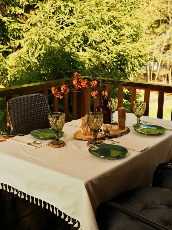 Дом в елях с финской сауной