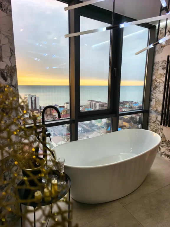 Евро-двухкомнатная квартира у моря, самые красивые закаты