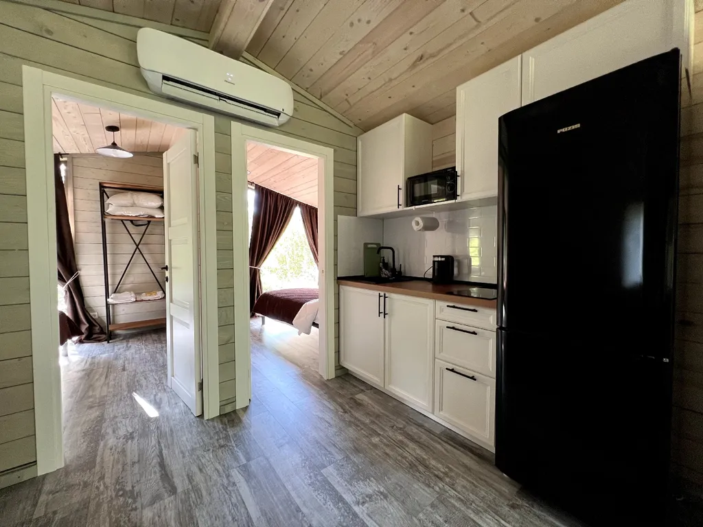 Коттедж Коттедж с купелью — Стеклянный