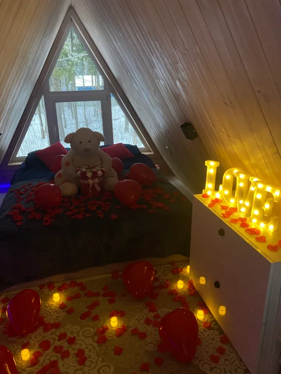 Уютный домик с банным чаном и панорамным видом на лес