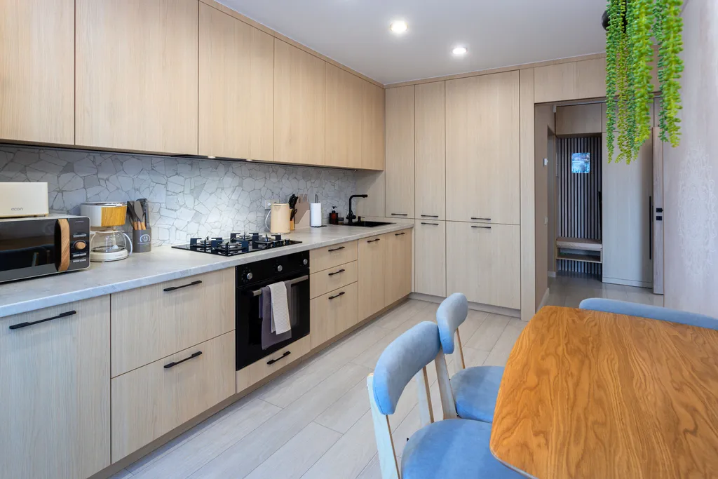 Сканди-шик с сауной и панорамным видом в центре