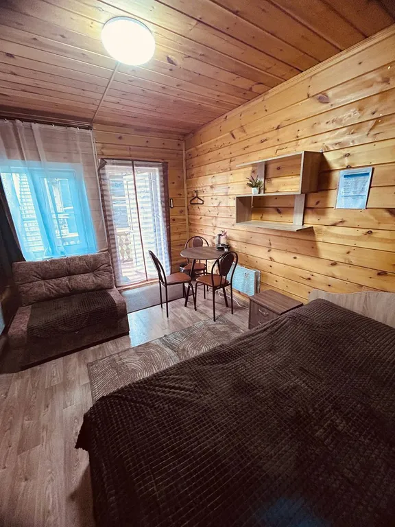 Уютный номер с двухместной кроватью и кресло-кроватью №3