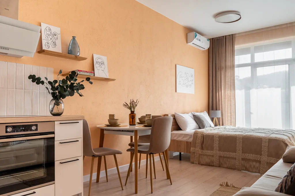 Студия с панорамным видом на горы