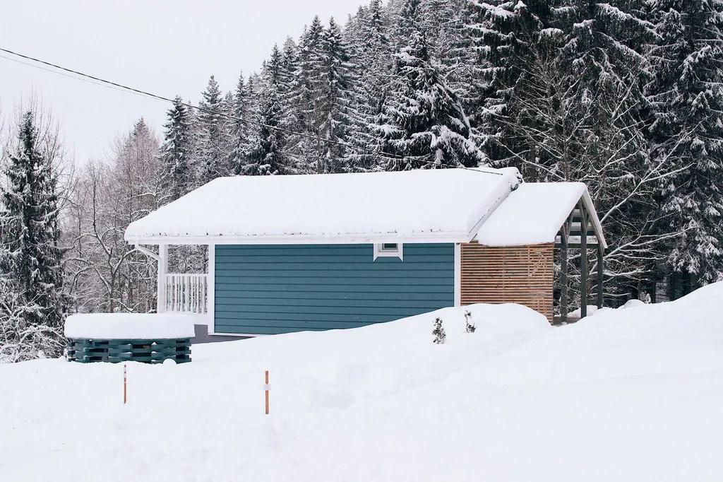 Домик у леса с видом на озеро