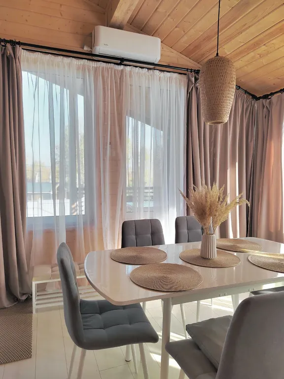 Коттедж Дом Какао с маршмеллоу с кинотеатром на террасе в КП Грин Лаундж — Истра