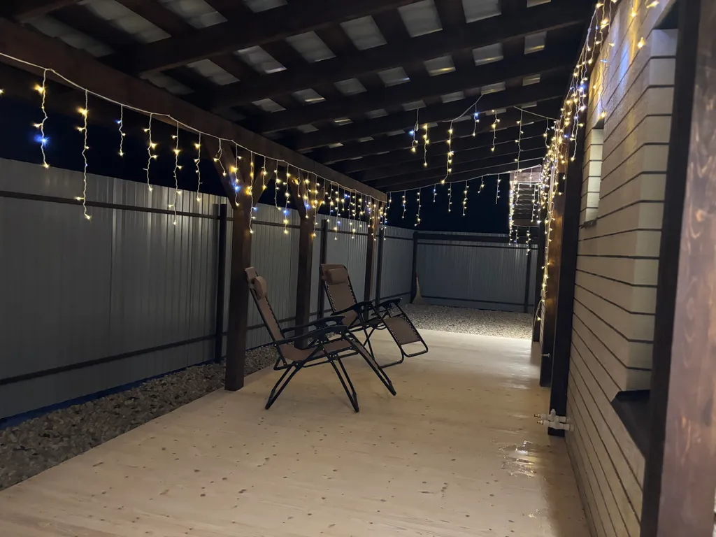 Загородный дом с баней и чаном