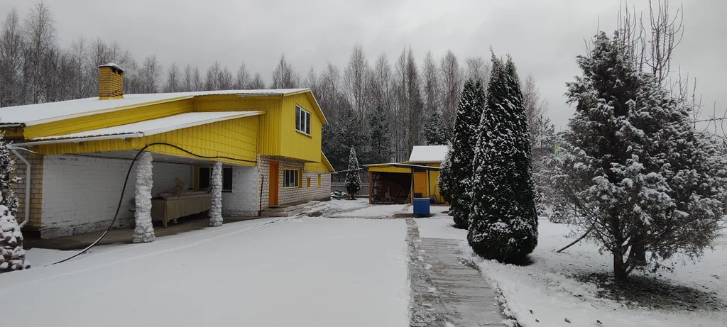 Уединенная дача с прудом и баней у Псковского озера