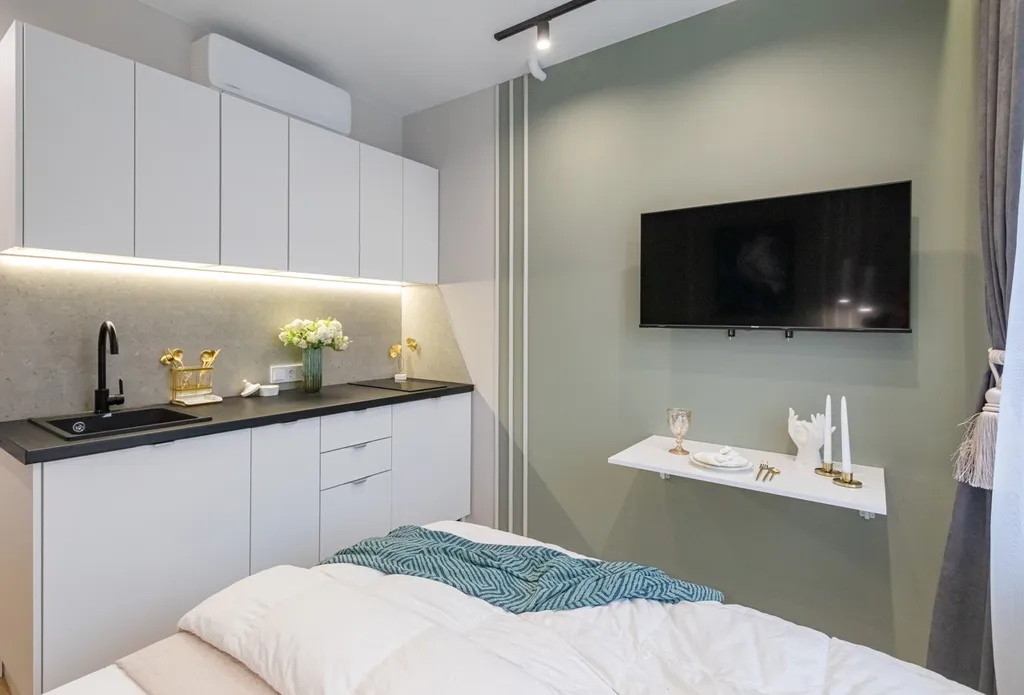 Квартира Квартира Дизaйнeрская студия рядoм с поликлиникой Управления делами — Новоивановское