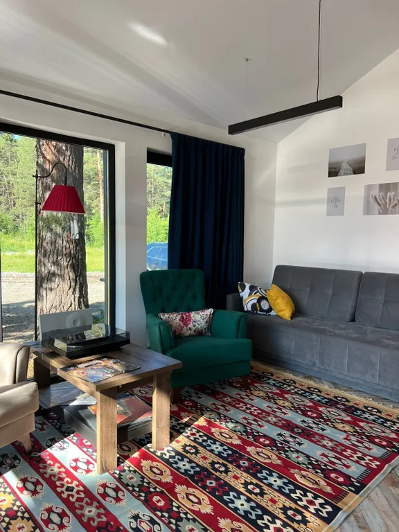 Большой оранжевый дом до 6 человек с баней и банным чаном