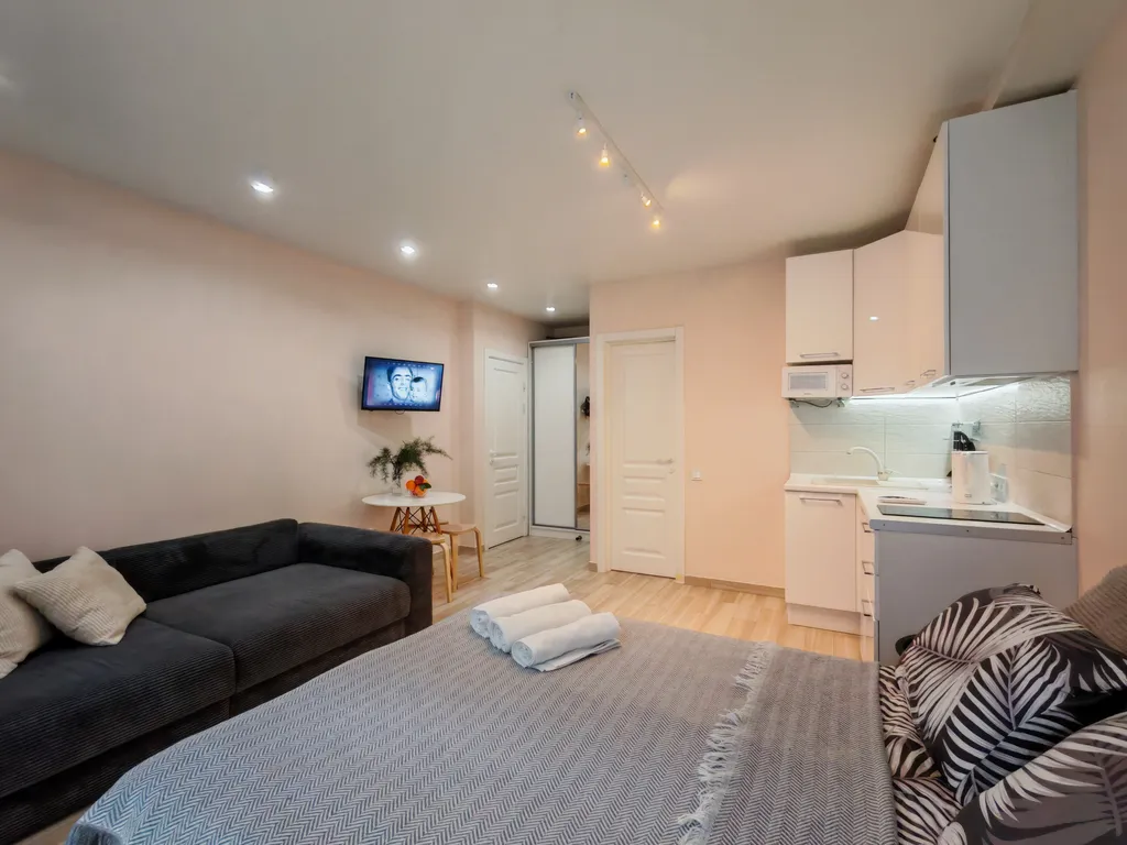 Уютная квартира-студия в центре горнолыжного курорта Красная поляна