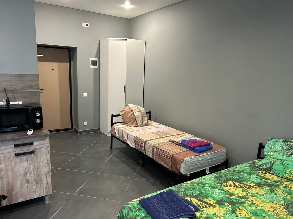 Уютная студия в тихом месте свежим ремонтом