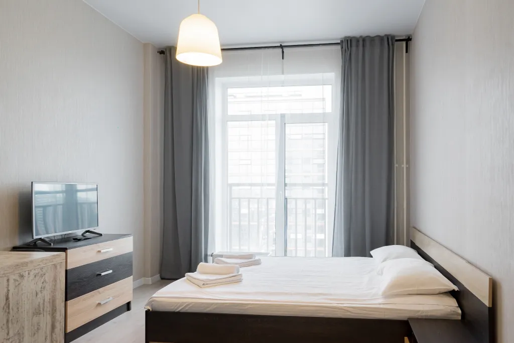 Квартира Квартира Студия в апарт-комплексе "Салют" на Звездной — Санкт-Петербург