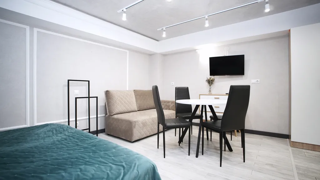 Идеальная студия с террасой и спальной зоной — всё, что нужно для вас