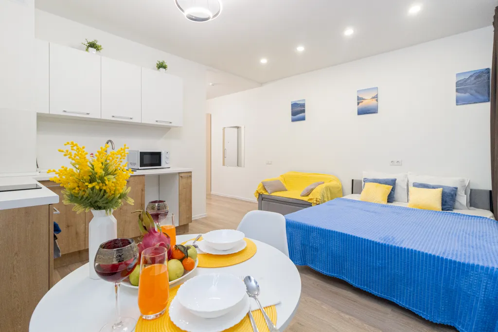 Студия для 4 человек возле Сити-Молла и горячих источников