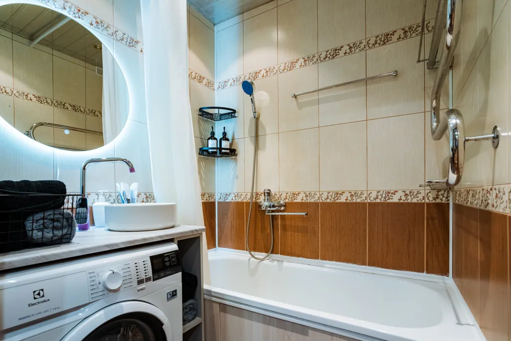 Квартира с четырьмя раздельными спальными местами.