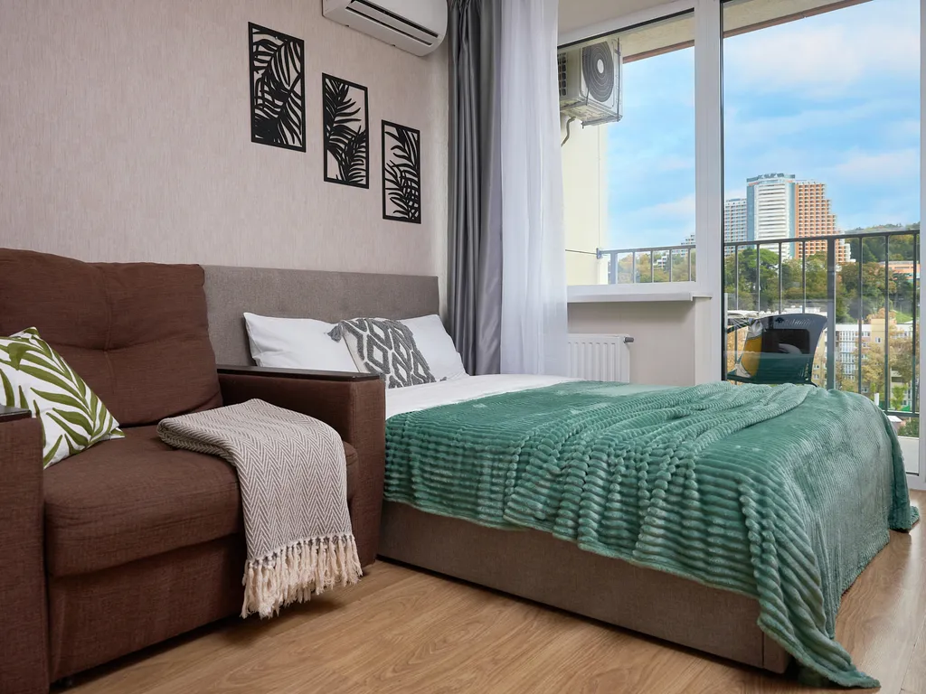 Квартира Студия с потрясающим видом на море и горы — аренда посуточно в Дагомыс