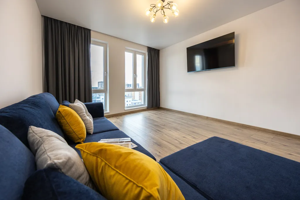 Квартира с панорамным видом на город в ЖК Калининград Сити