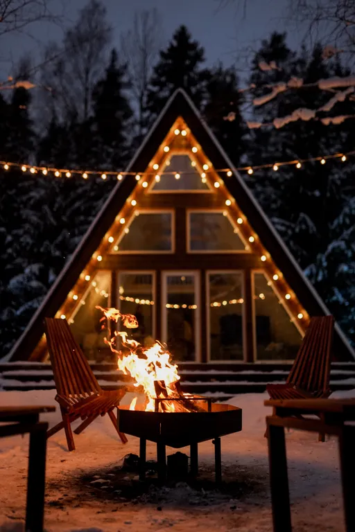 Уютный дом шалаш в лесу