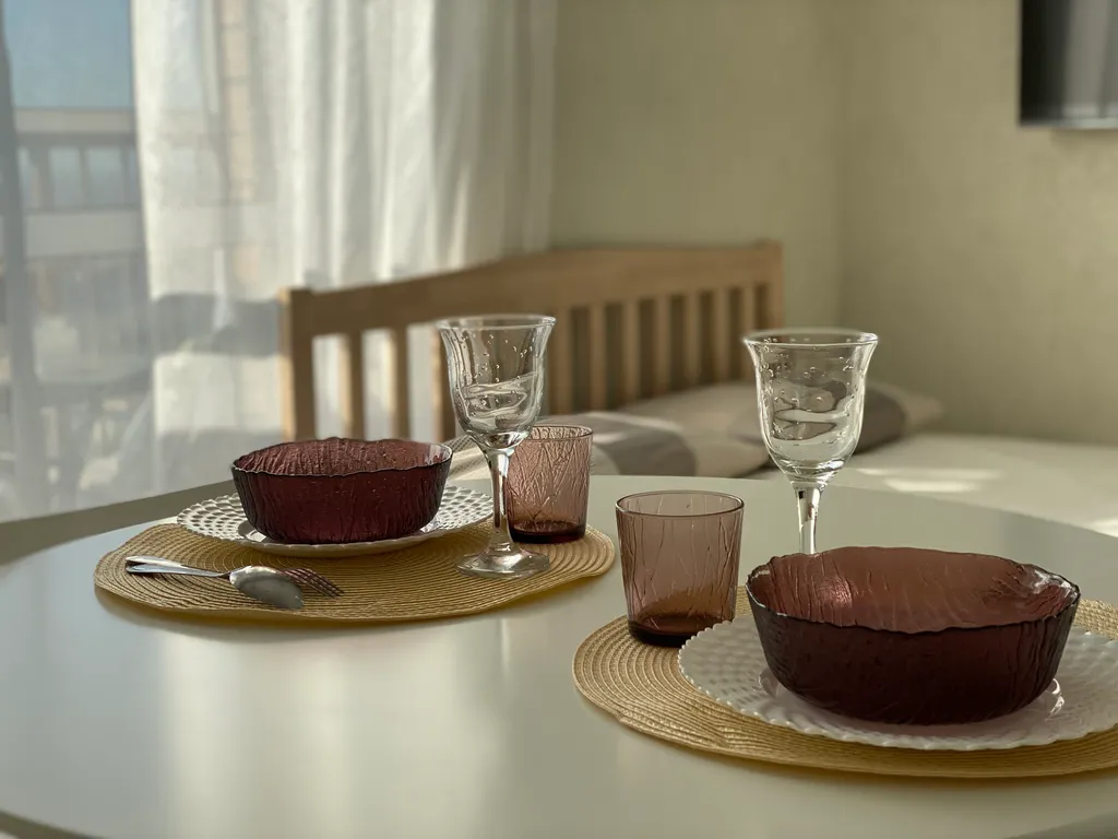 Уютная студия с видом на город