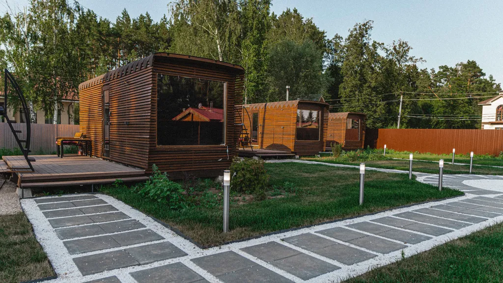 Коттедж Отдых для двоих в домике в лесу — Новая