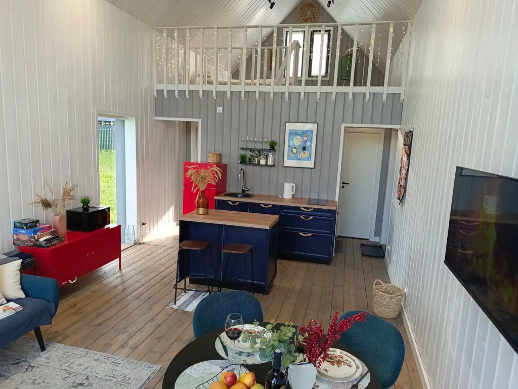 Уютный дом барн у водохранилища