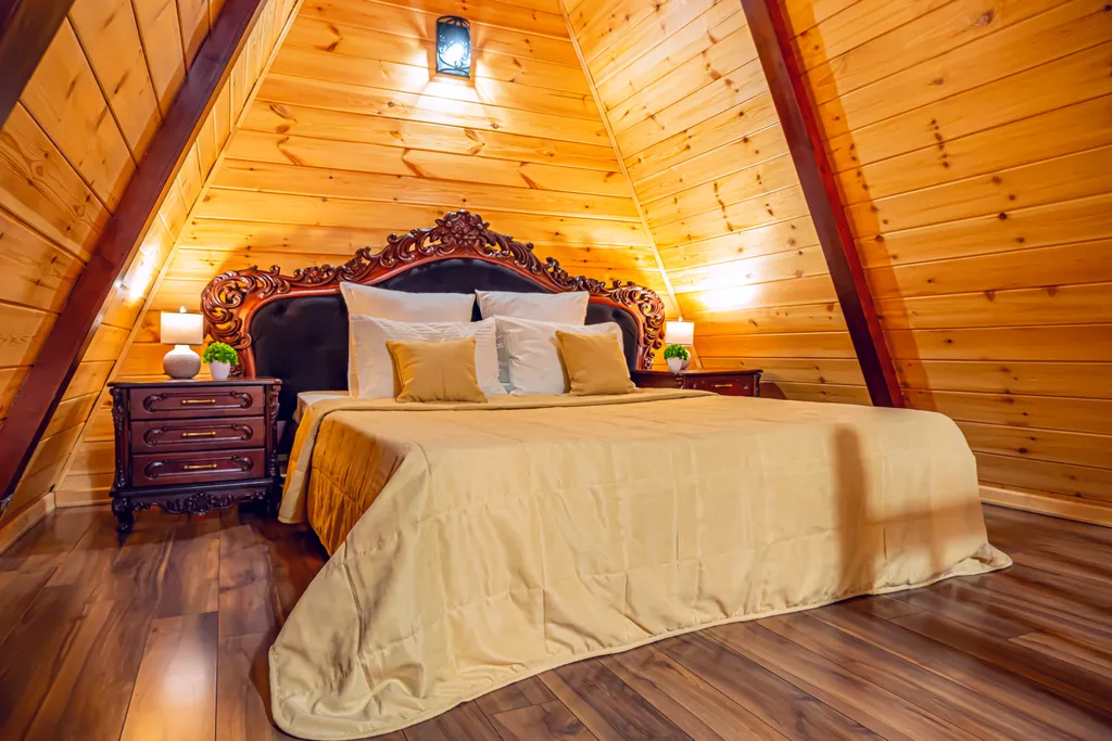 Аутентичный коттедж с балконом