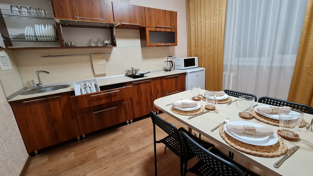 Просторная комфортабельная 2-комнатная квартира в многоэтажном доме